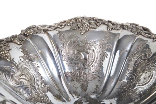 ANTIQUE SILVER PLATED CAKE BASKET - ADDITIONAL PHOTO 5