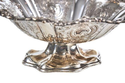 ANTIQUE SILVER PLATED CAKE BASKET - ADDITIONAL PHOTO 6