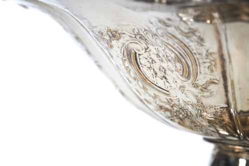 ANTIQUE SILVER PLATED CAKE BASKET - ADDITIONAL PHOTO 7