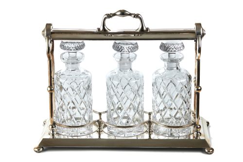 Quality Antique Victorian Silver Plated Tantalus