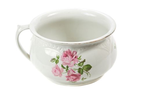 Antique Victorian Porcelain Chamber Pot