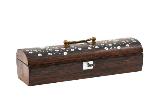 Victorian Rosewood and Mother of Pearl Inlaid Glove Box