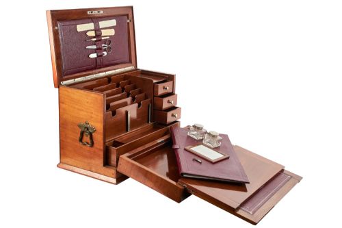 FINE QUALITY ANTIQUE STATIONARY BOX - ADDITIONAL PHOTO 4