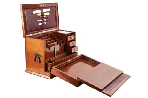 FINE QUALITY ANTIQUE STATIONARY BOX - ADDITIONAL PHOTO 1