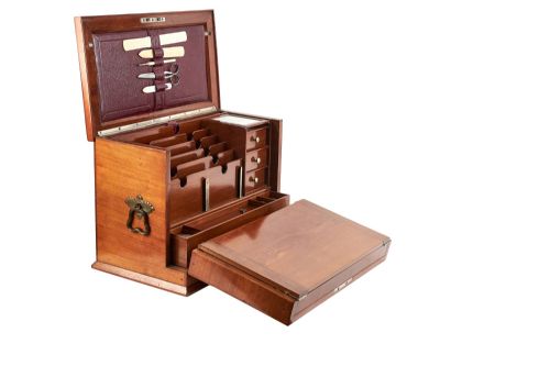 FINE QUALITY ANTIQUE STATIONARY BOX - ADDITIONAL PHOTO 2