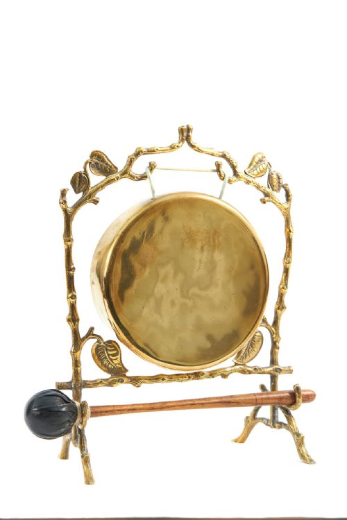 Antique Brass Table Gong