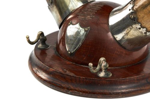 ANTIQUE COW HORN TABLE GONG - ADDITIONAL PHOTO 3