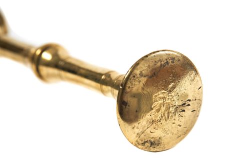 ANTIQUE BRASS PESTLE MORTAR - ADDITIONAL PHOTO 3