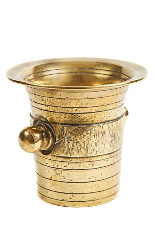 ANTIQUE BRASS PESTLE MORTAR - ADDITIONAL PHOTO 6