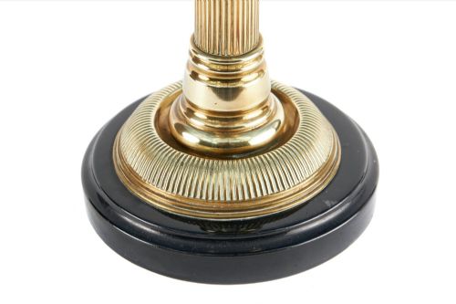 QUALITY VICTORIAN ANTIQUE BRASS OIL LAMP - ADDITIONAL PHOTO 5
