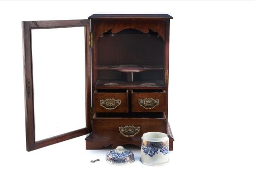 ANTIQUE OAK SMOKERS CABINET - ADDITIONAL PHOTO 5