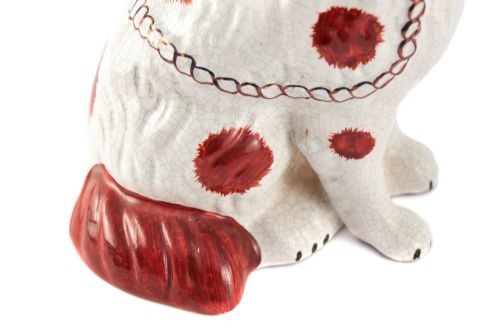 PAIR OF ANTIQUE STAFFORDSHIRE DOGS - ADDITIONAL PHOTO 5