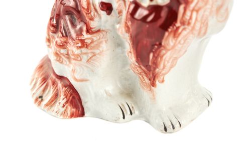 ANTIQUE PAIR OF STAFFORDSHIRE DOGS - ADDITIONAL PHOTO 3