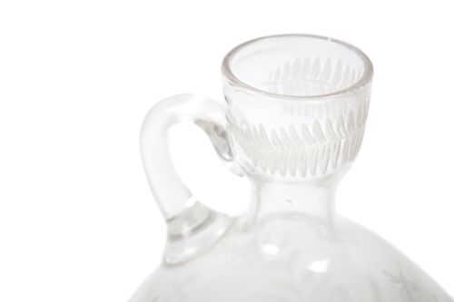 ANTIQUE 19TH CENTURY ENGRAVED JUG - ADDITIONAL PHOTO 4