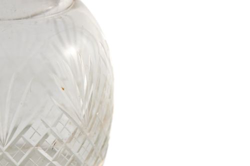 ANTIQUE CUT GLASS CARAFE - ADDITIONAL PHOTO 2