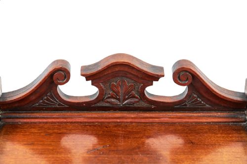 ANTIQUE CARVED MAHOGANY COAL BOX - ADDITIONAL PHOTO 4