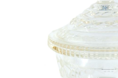 ANTIQUE CUT GLASS JAR - ADDITIONAL PHOTO 1