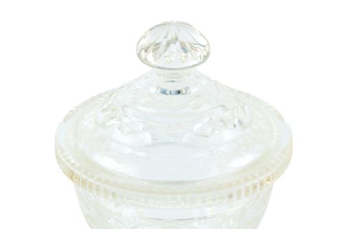 ANTIQUE CUT GLASS JAR - ADDITIONAL PHOTO 5