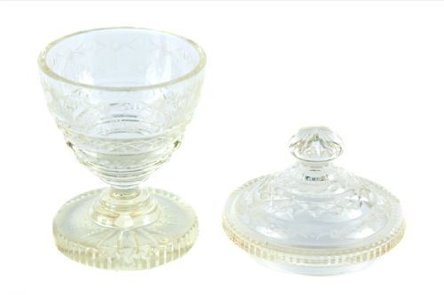 ANTIQUE CUT GLASS JAR - ADDITIONAL PHOTO 9