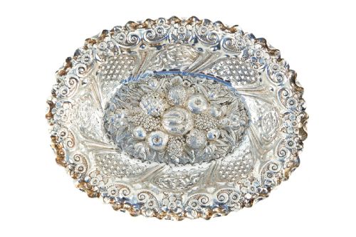 ANTIQUE VICTORIAN SILVER BON BON DISH - ADDITIONAL PHOTO 3