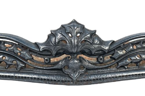 FANTASTIC ANTIQUE GEORGIAN CAST IRON FIRE FENDER - ADDITIONAL PHOTO 1