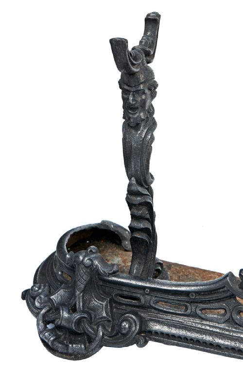 FANTASTIC ANTIQUE GEORGIAN CAST IRON FIRE FENDER - ADDITIONAL PHOTO 2
