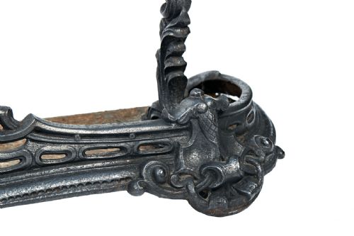 FANTASTIC ANTIQUE GEORGIAN CAST IRON FIRE FENDER - ADDITIONAL PHOTO 3