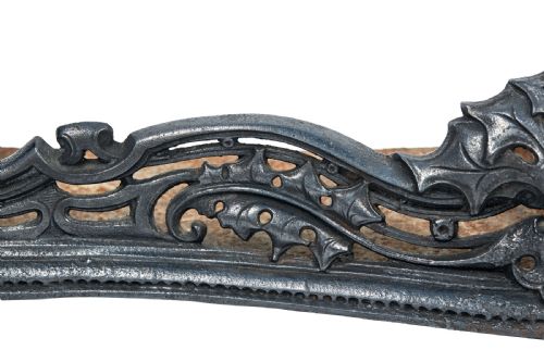 FANTASTIC ANTIQUE GEORGIAN CAST IRON FIRE FENDER - ADDITIONAL PHOTO 6