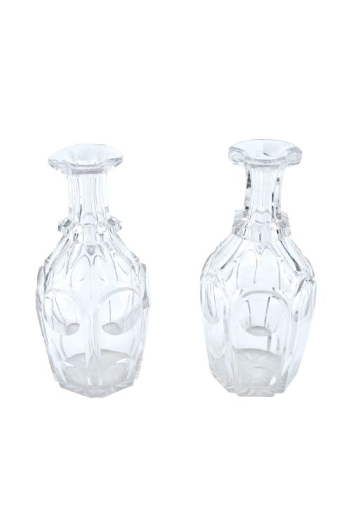 LARGE PAIR OF ANTIQUE VICTORIAN DECANTERS - ADDITIONAL PHOTO 6