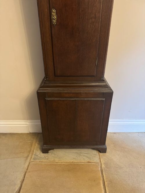 QUALITY ANTIQUE GEORGE III OAK LONG CASE CLOCK - ADDITIONAL PHOTO 1