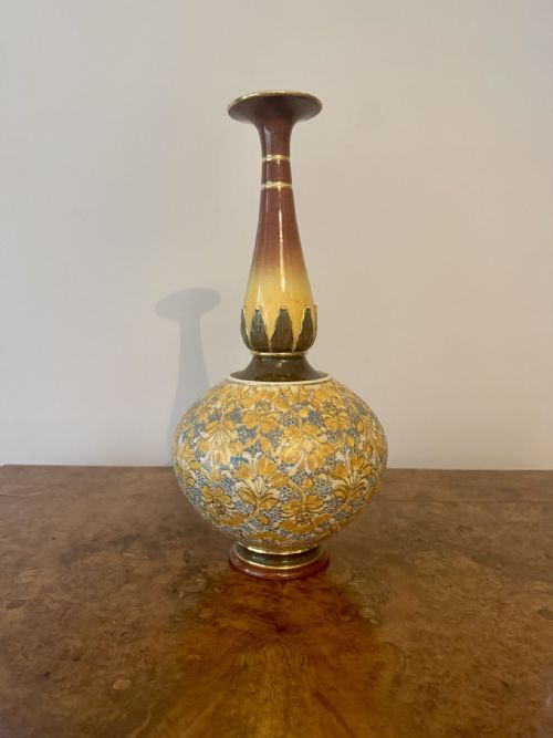 WONDERFUL QUALITY LARGE ANTIQUE DOULTON VASE - ADDITIONAL PHOTO 2