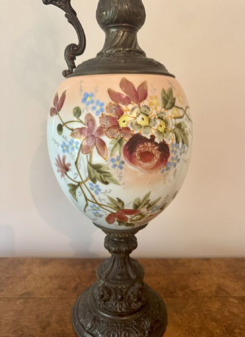 UNUSUAL LARGE ANTIQUE VICTORIAN EWER - ADDITIONAL PHOTO 1