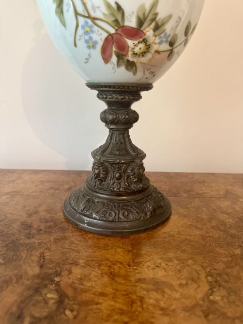 UNUSUAL LARGE ANTIQUE VICTORIAN EWER - ADDITIONAL PHOTO 2