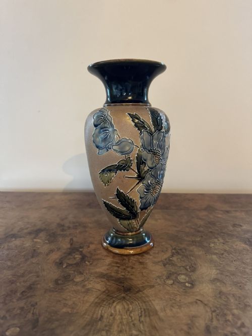 FANTASTIC QUALITY ANTIQUE DOULTON LAMBETH VASE - ADDITIONAL PHOTO 2