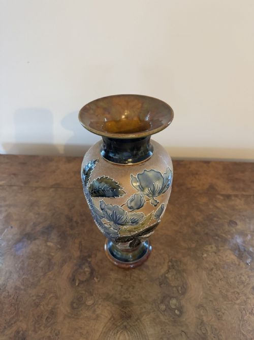 FANTASTIC QUALITY ANTIQUE DOULTON LAMBETH VASE - ADDITIONAL PHOTO 5