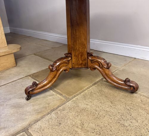 FINE QUALITY 19TH CENTURY MARQUETRY INLAID OCTAGONAL CENTRE TABLE - ADDITIONAL PHOTO 3