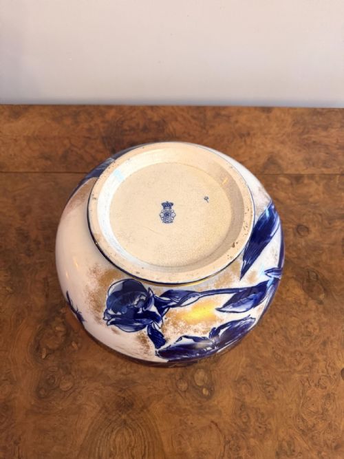 OUTSTANDING QUALITY LARGE ANTIQUE DOULTON BURSLEM BOWL - ADDITIONAL PHOTO 4