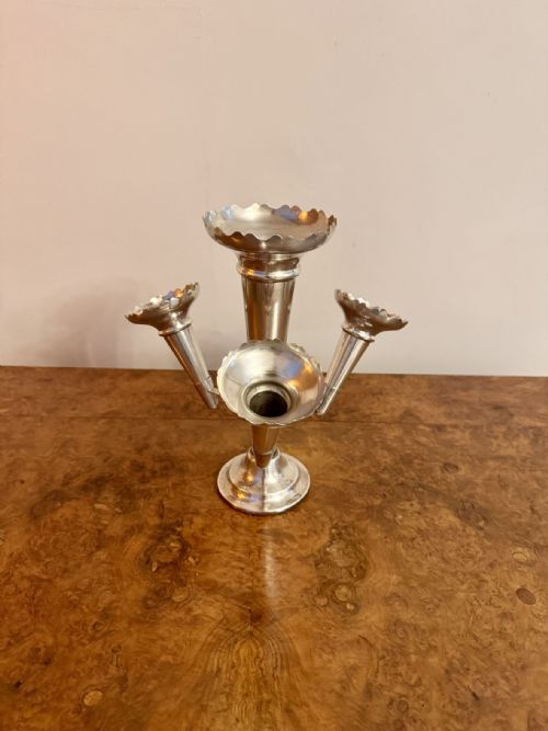 ANTIQUE EDWARDIAN SILVER PLATED STUNNING TABLE EPERGNE - ADDITIONAL PHOTO 3