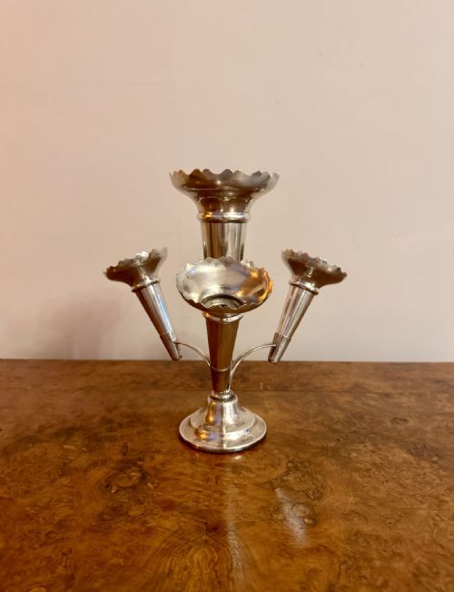 ANTIQUE EDWARDIAN SILVER PLATED STUNNING TABLE EPERGNE - ADDITIONAL PHOTO 1