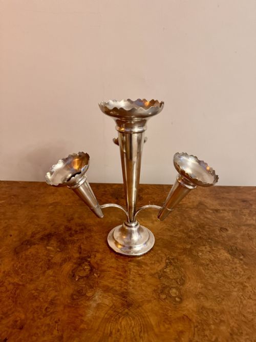 ANTIQUE EDWARDIAN SILVER PLATED STUNNING TABLE EPERGNE - ADDITIONAL PHOTO 2