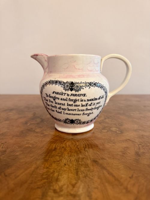 QUALITY ANTIQUE VICTORIAN SUNDERLAND LUSTRE JUG - ADDITIONAL PHOTO 3