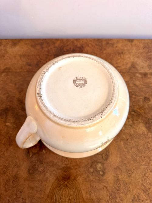 PRETTY ANTIQUE CERAMIC CHAMBER POT - ADDITIONAL PHOTO 5