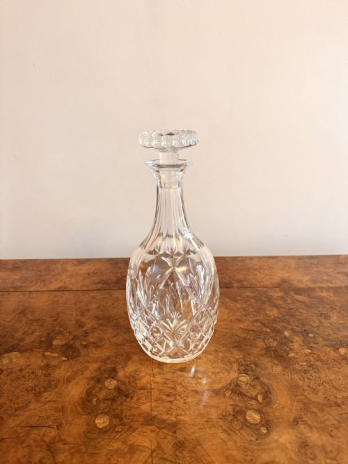QUALITY ANTIQUE EDWARDIAN DECANTER - ADDITIONAL PHOTO 1