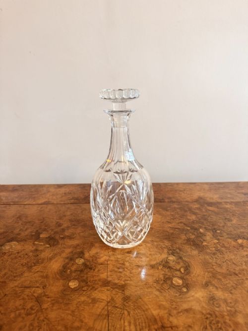 QUALITY ANTIQUE EDWARDIAN DECANTER - ADDITIONAL PHOTO 3