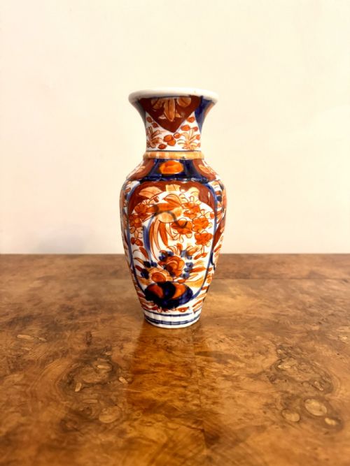 LOVELY QUALITY ANTIQUE JAPANESE IMARI VASE - ADDITIONAL PHOTO 1