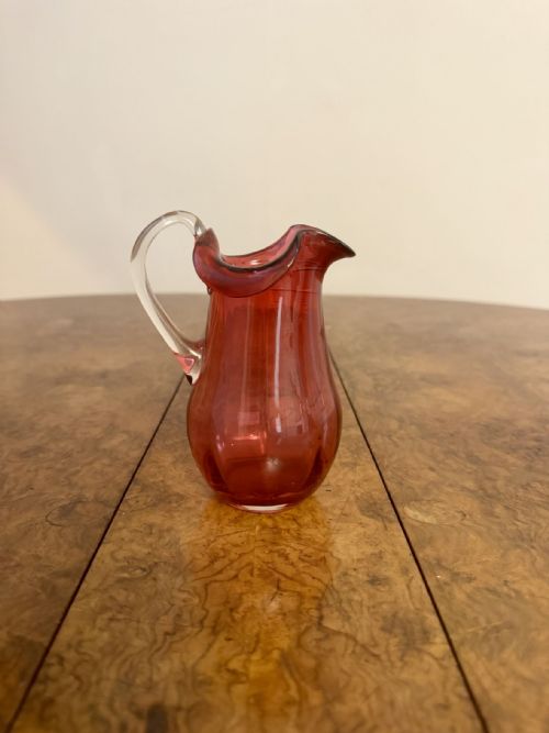 QUALITY COLLECTION OF ANTIQUE CRANBERRY GLASS - ADDITIONAL PHOTO 1