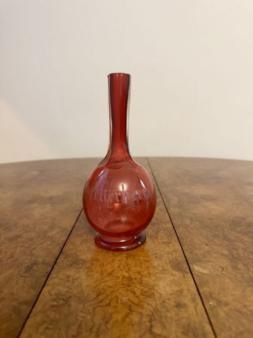 QUALITY COLLECTION OF ANTIQUE CRANBERRY GLASS - ADDITIONAL PHOTO 2