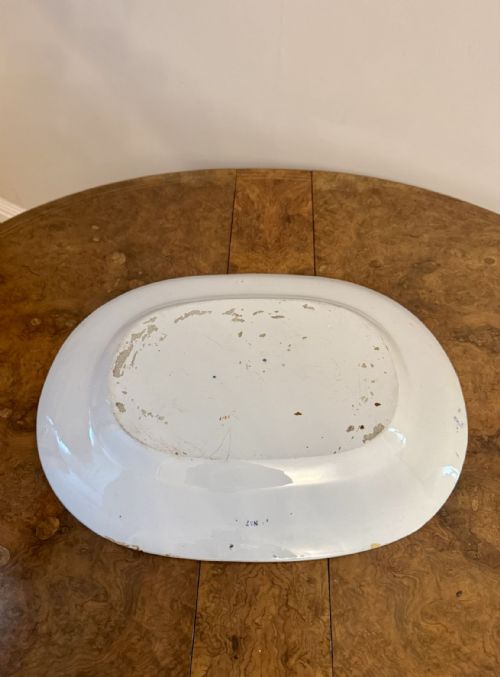 PRETTY ANTIQUE VICTORIAN LARGE MEAT PLATTER - ADDITIONAL PHOTO 3