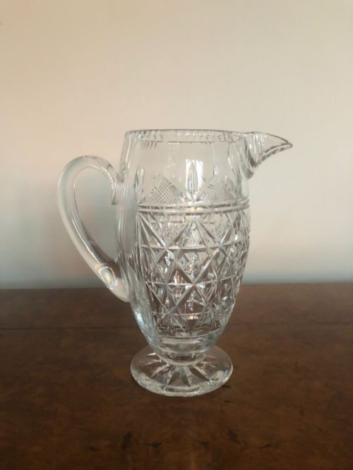 Superb Quality Antique Cut Glass Water Jug