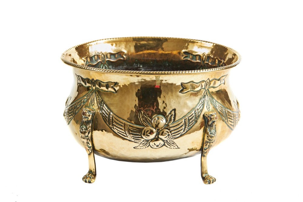 Antique Brass Planter